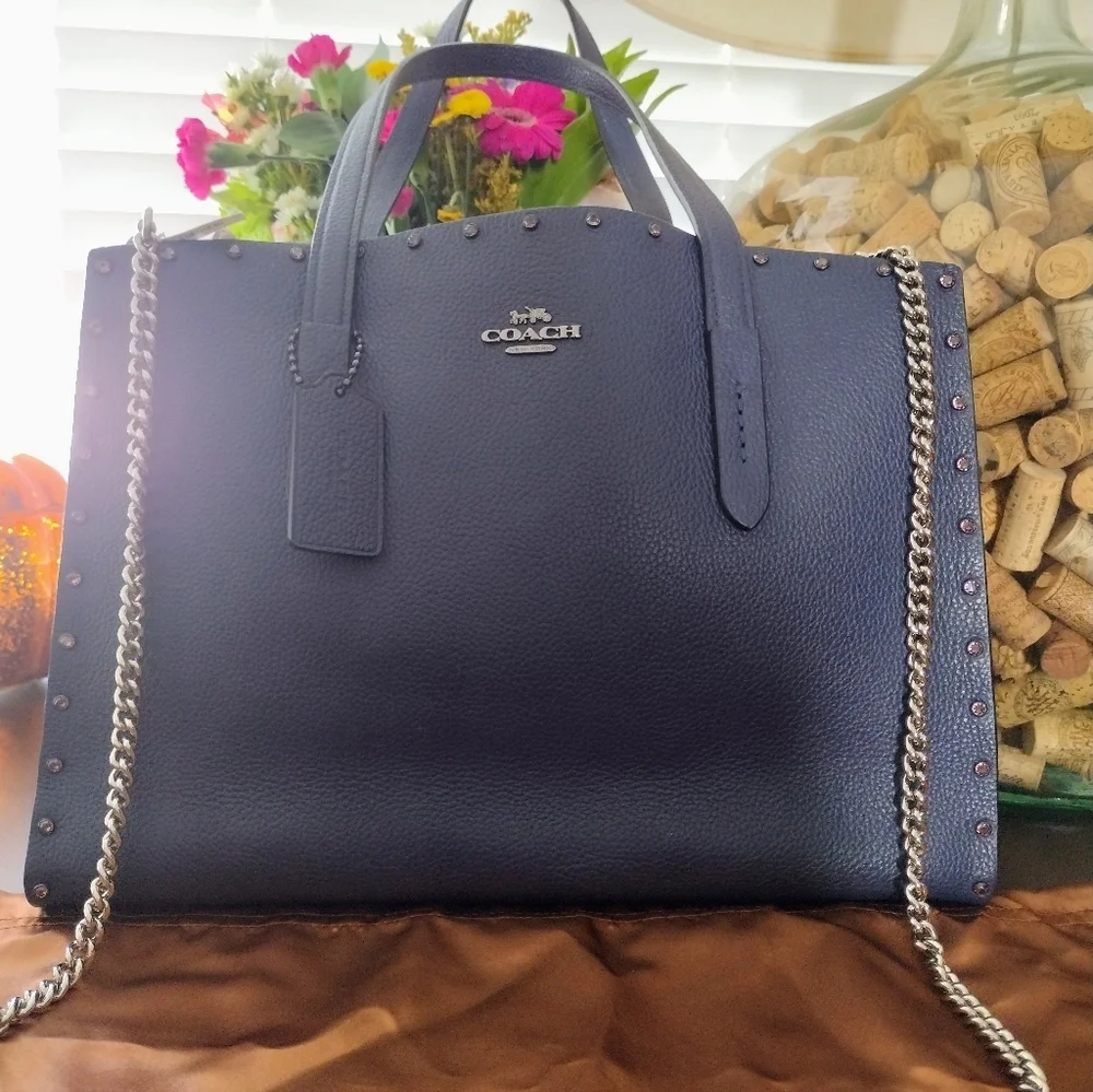 Coach Charlie Carryall With Crystal Rivets - Picture 9 of 16